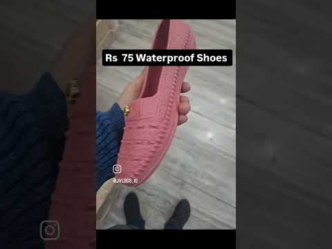 Rs 75 Waterproof Shoes #shorts  #trending #wholesalemarket #PvcShoes WhatsApp 8700646475