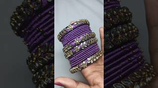 customized silk thread bangles making 💫 tutorial 💫#kundanjewellery #kundanstone #kundanwork #diy