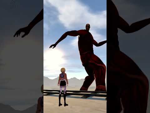 Armin vs Colossal Titan #attackontitan #aot #colossalttitan #arminarlert #anime #vrchat #bowwow