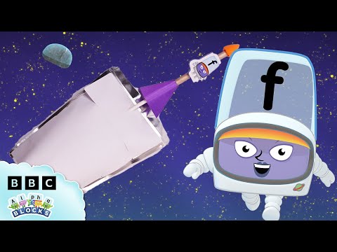 Make your own Stomp Rocket! 🚀 | Space Crafts | Learn to Read | @officialalphablocks