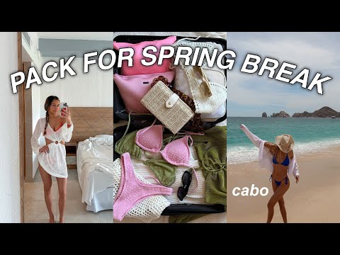 PACK WITH ME FOR SPRING BREAK 🌺 *chaotic mess*