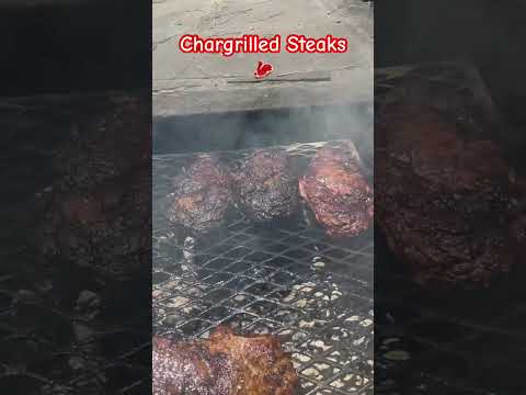 Chargrilled Ribeye Steaks!🥩 #steak #ribeyesteak