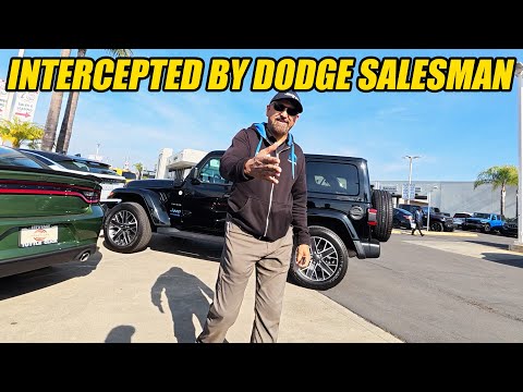 DODGE SALESMAN INTERCEPTED ME FILMING