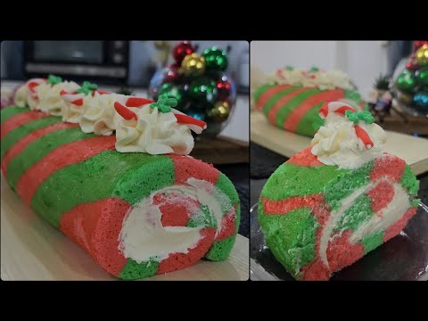 Soft and Fluffy Christmas Roll Cake