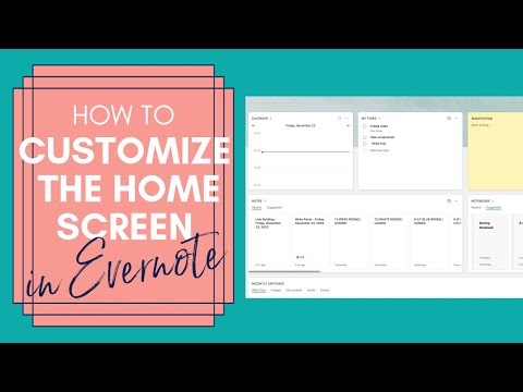 How to Customize the Home Screen in Evernote