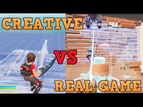 When Fortnite Creative Warriors Play a REAL Match! #shorts