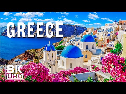 Greece 8K UHD - Scenic Relaxation Film With Calming Music - 8K Video Ultra HD