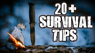 20+ Wilderness Survival Tips and Bushcraft Self Reliance Skills