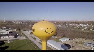 Smiling Water Tower in Adair, Iowa DJI 0073 2