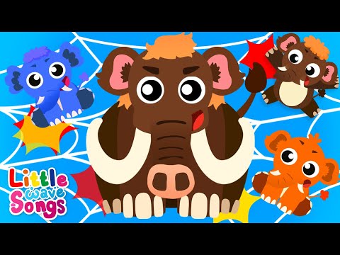 One Mammoth Went Out One Day | Nursery Rhymes For Toddlers | Little Wave Songs - Baby Coco