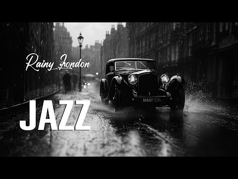 Swing Jazz Meets Rainy London Streets 🌆 Timeless 1930s Big Band Tunes in a Vintage Cityscape