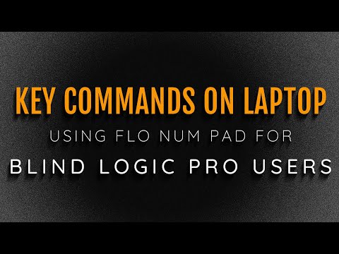 NumPad KeyCommands on Your Laptop Without Re Mapping - Using Flo Num Pad In Logic Pro With VoiceOver