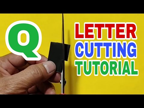 LETTER (Q) CUTTING TUTORIAL #lettercutting