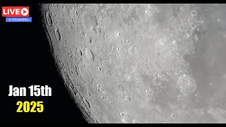 LIVE Moon Watching Backyard Astronomy 1/15/2024