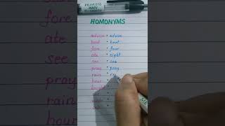 Homonyms #english #study #learning #knowledge