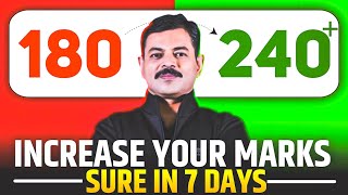 JEE Main 2025 Final Strategy | 180 to 240+ Sure in 7 days