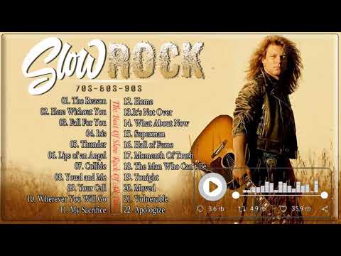 Slow Rock Ballads 70s, 80s, 90s - Scorpions, Aerosmith, Bon Jovi, U2, Ledzeppelin ...