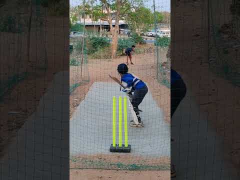 9 years Little master cover drive 😍#cricket #viralshort #trending