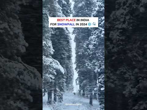 Best Snowfall Spots in India #travel #snowfall #ytshorts