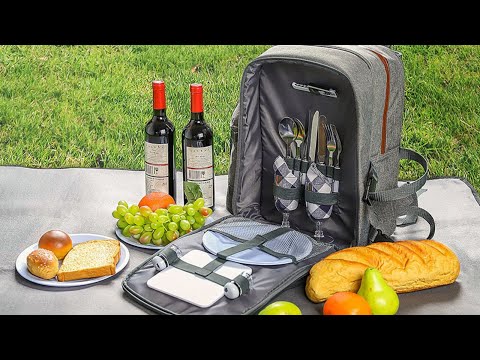 ALLCAMP OUTDOOR GEAR Picnic Backpack for 2 | $100k Bonuses in Description