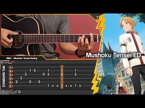 Mushoku Tensei ED - Only オンリー Acoustic (Fingerstyle Guitar Cover) TAB Tutorial