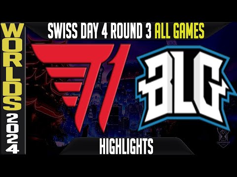 T1 vs BLG Highlights | LoL Worlds 2024 Swiss Stage Day 4 Round 3 | T1 vs Bilibili Gaming