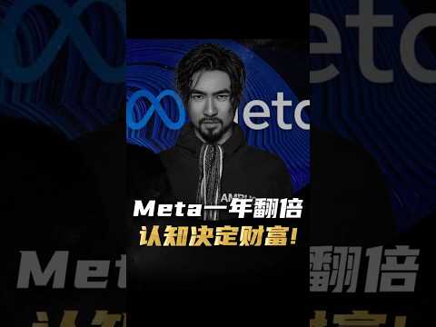 meta 一年翻倍，认知决定财富！#经济 #金融 #财经