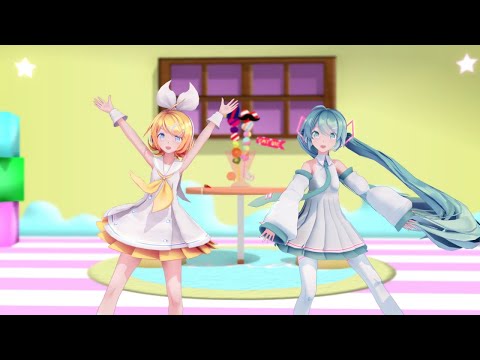 【MMDカメラ配布あり】ポッピンキャンディ☆フィーバー！【Sour式初音ミク・鏡音リン】