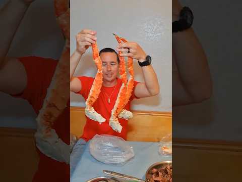 I savored the largest and most scrumptious king crab ever #kingcrab #crab #youtubeshorts #shorts