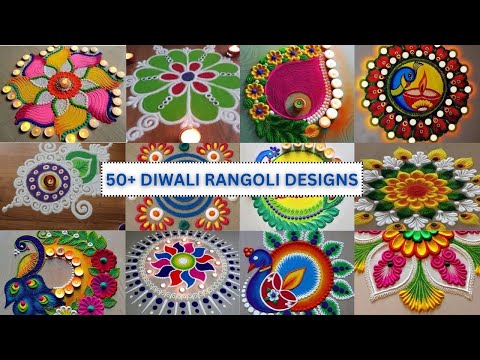 50+ Diwali Rangoli Designs/Latest Diwali Muggulu 2024/Simple Diwali Kolam2024/#diwali #diwalirangoli