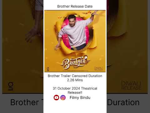 #Brother Trailer Movie Release Date #jayamravi #priyankamohan #bhumikachawla #diwalispecial #newmovi