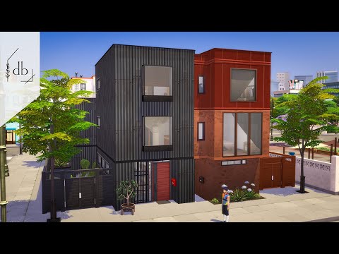 Modern Townhouses | The Sims 4 Speed Build