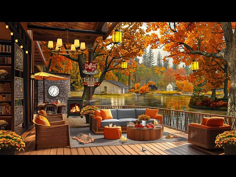 Amber Leaves, Jazz Rhythms 🍁 The Cafe Porch That Welcomes Autumn’s Glow