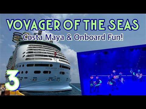 Voyager of the Seas: Costa Maya, bar hopping, ice show, & evening fun! | PART 3, April 2024