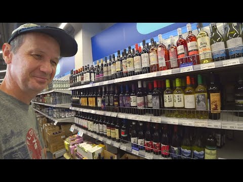 Inside Liquor Department of a Small Russian Supermarket / Russia 3rd Year under Sanctions