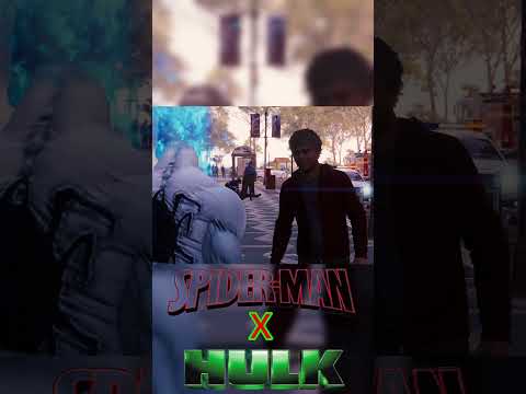 ghost spider meet hulk #spiderman #marvel #gaming #gameplay