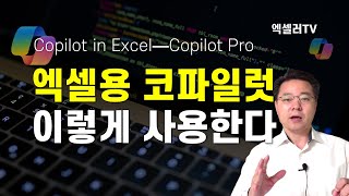 Copilot Pro—Excel용 Copilot, 이렇게 사용한다 | 엑셀용 코파일럿 사용법 | How to use Copilot in Excel