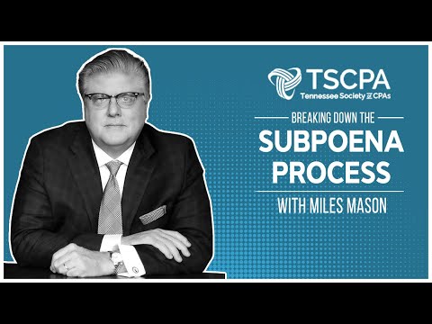 Subpoena Process: Business Valuation in Divorce