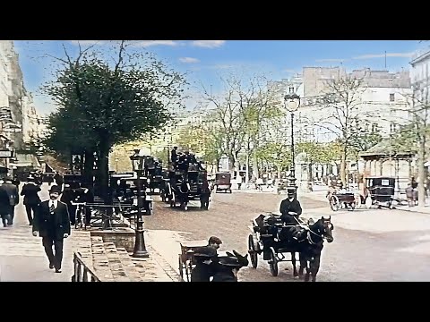 1910s - Paris in color [60fps, Remastered] w/sound design added