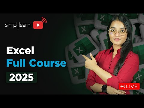 Excel Full Course 2025 | Excel Tutoring For Beginners | Microsoft Excel Tutorial | Simplilearn