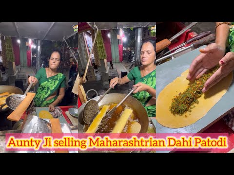 Aunty Ji selling Maharashtrian Dahi Patodi in Nagpur😍😍 Bhut tasty bnate hai Aunty🤩🤩