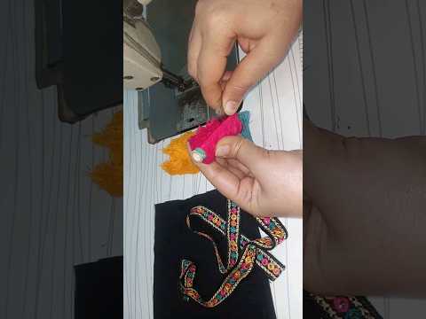 Sleeves Design with Thread In easy Sewing tips #short#viral