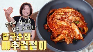 칼국수 맛집에서 먹었던 칼칼 아삭 마늘맛 겉절이! 이제 집에서도 즐겨보세요