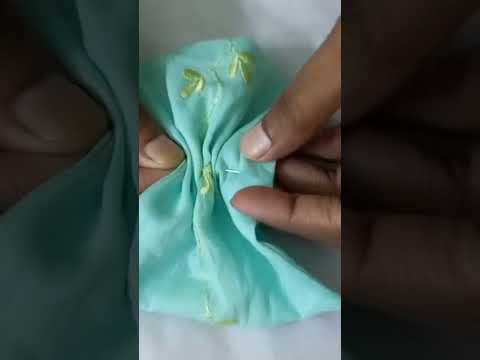 Flower making for Frok #stitching #fashion #flower#design #viral #boutique#Frok