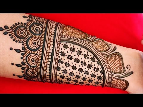 bridal mehndi designs for beck hand ||easy new latest full hand dulhan mehndi2025