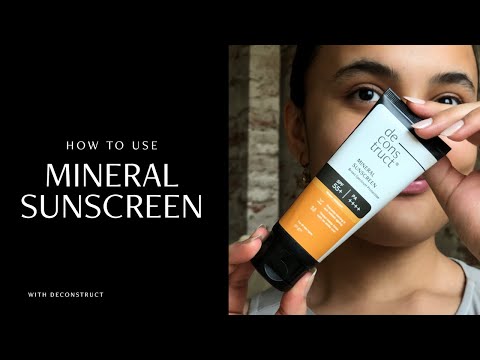 How to use Mineral Sunscreen