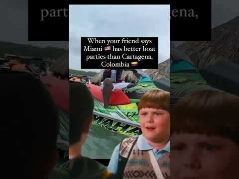 When They Say Miami’s Boat Parties Beat Cartagena’s 🇨🇴🚤🔥