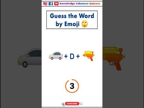 Guess the word by Emoji 🙄 #brainteasers #braintest #iqtest #intelligencetest #iq #shorts