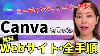 【超簡単】完全無料！Canva×ChatGPTでWebサイト(ホームページ)作成・全手順