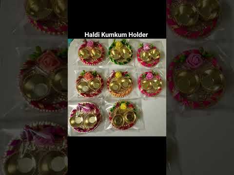 Beautiful 😍 Haldi Kumkum Holder .. ❤️ #like #comment #suscribe